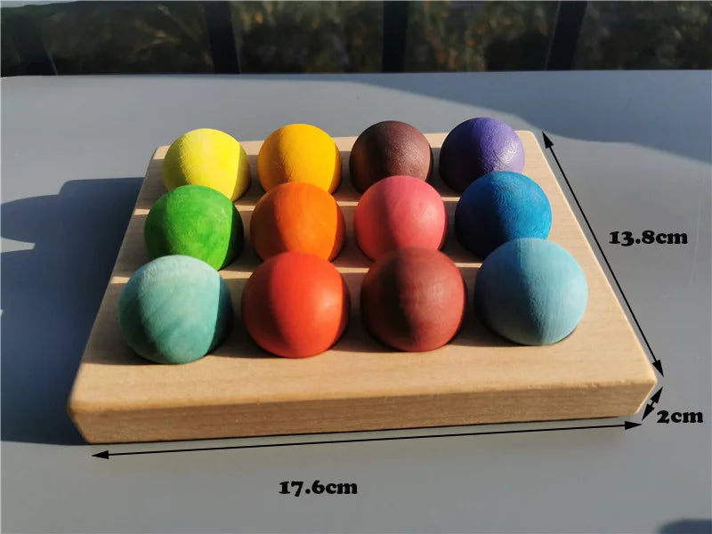 Montessori Wooden Ball Tracker