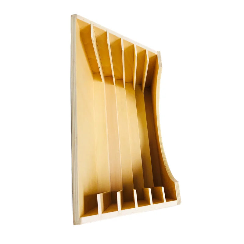 Montessori Wooden Dressing Frame Stand W/ 6 Compartments