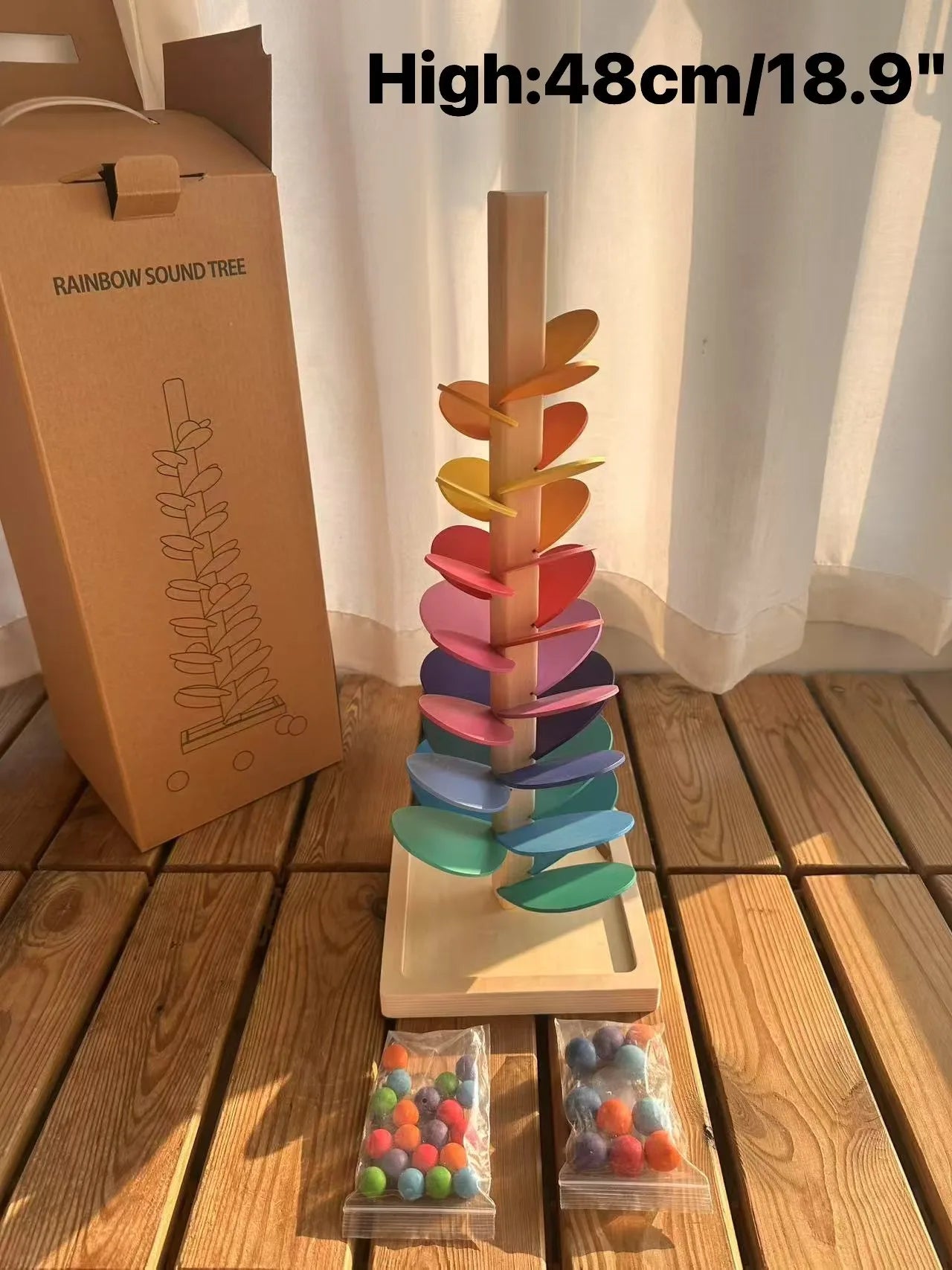 Montessori Wooden Ball Tracker
