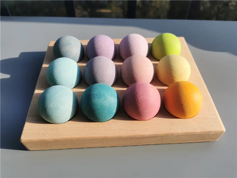 Montessori Wooden Ball Tracker