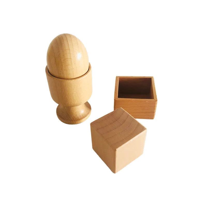 Montessori Cube/Egg Cup for Infant Toddler