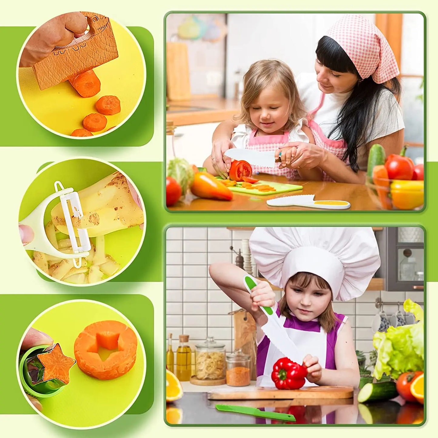 13 PCs Montessori Kitchen Tools for Toddlers