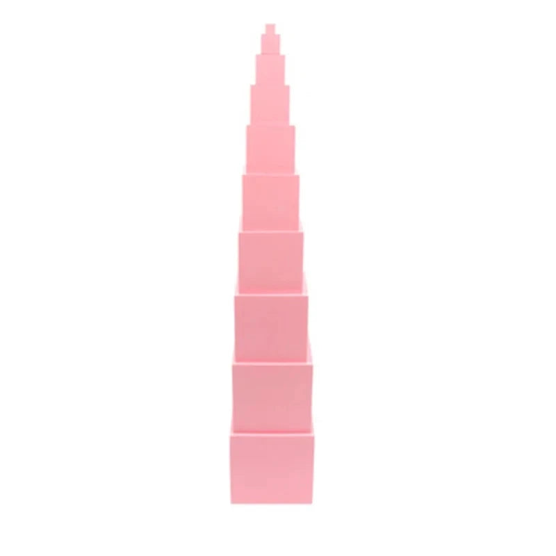 Montessori Pink Tower comes with cards and send option