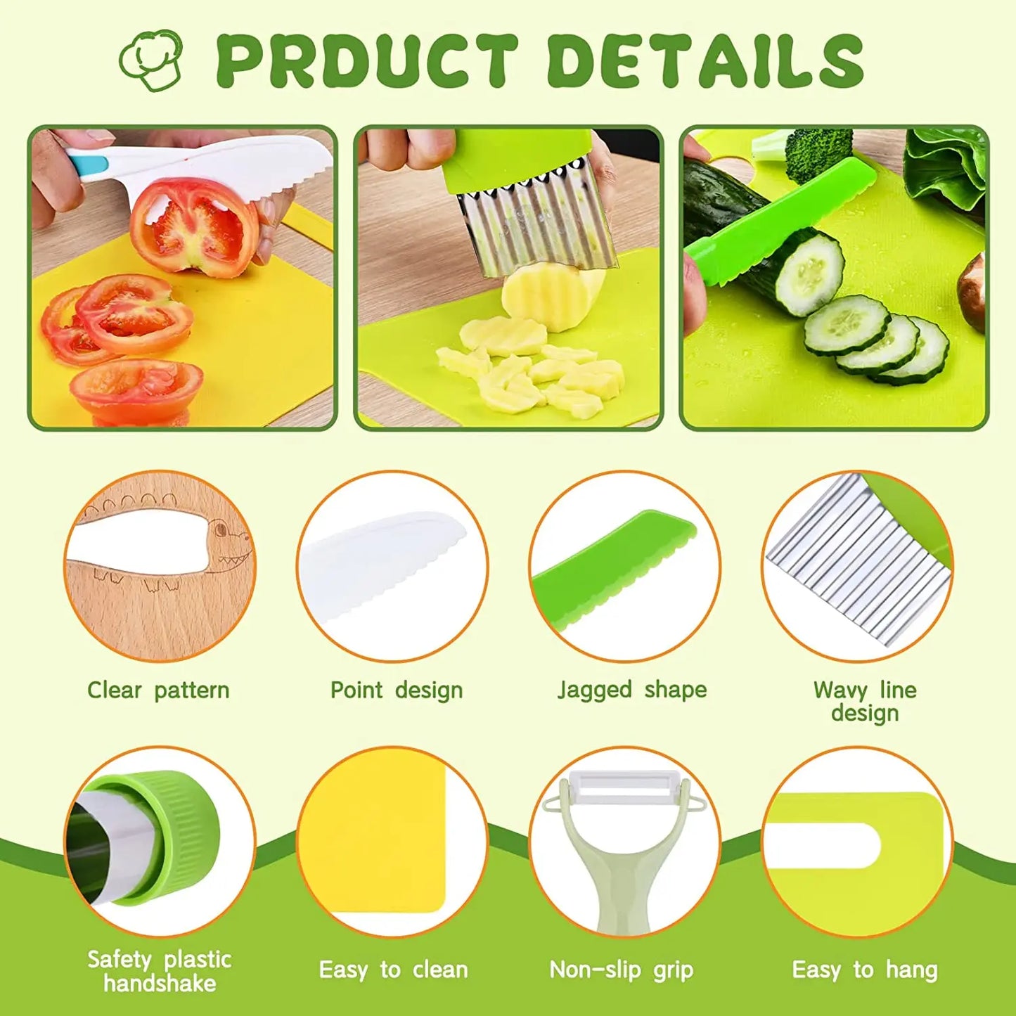 13 PCs Montessori Kitchen Tools for Toddlers