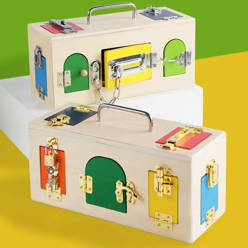 Montessori Practical Life Toy Lock Box