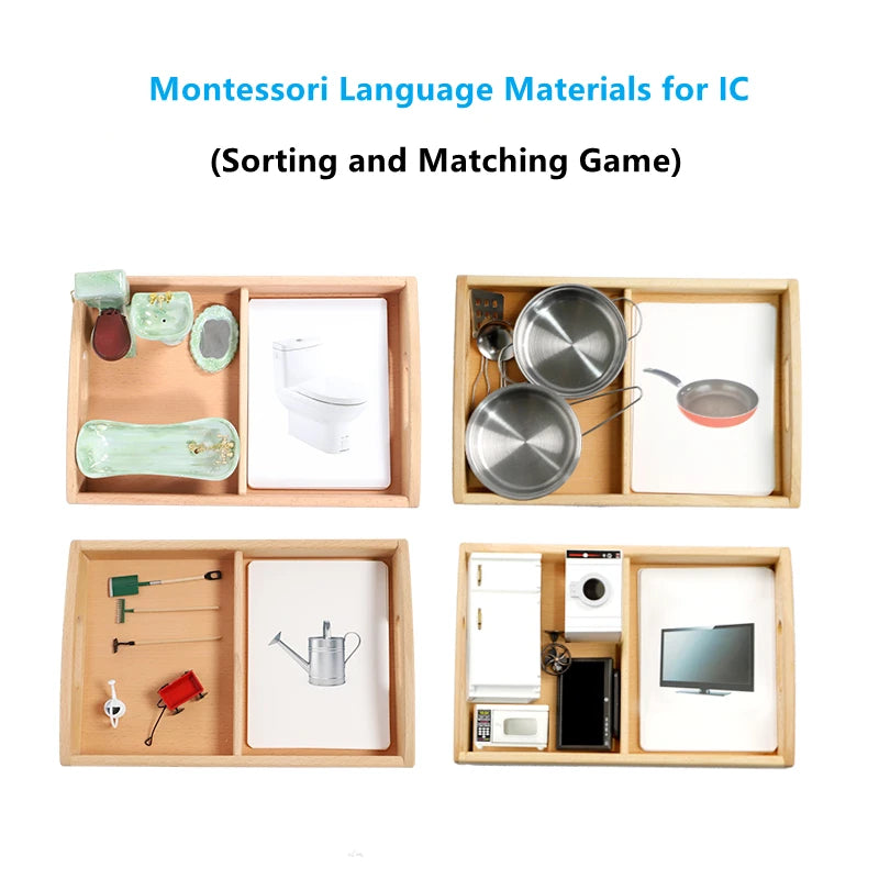 Montessori Language Development Objects With Matching Cards