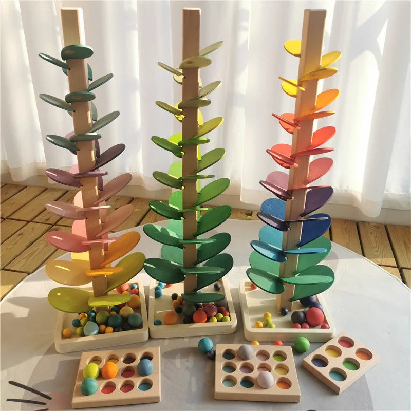Montessori Wooden Ball Tracker