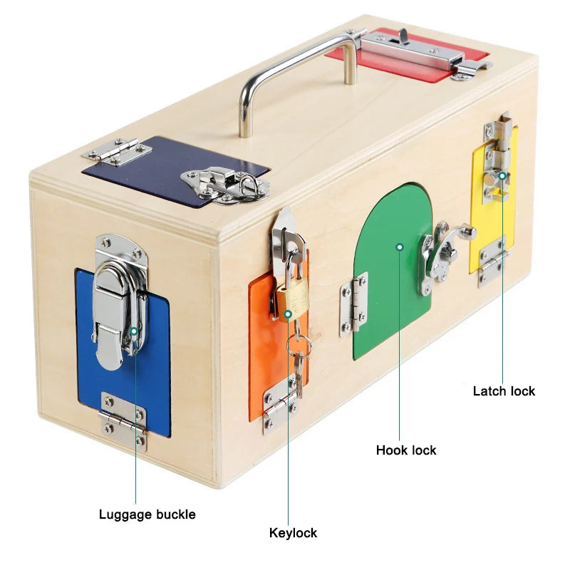 Montessori Practical Life Toy Lock Box