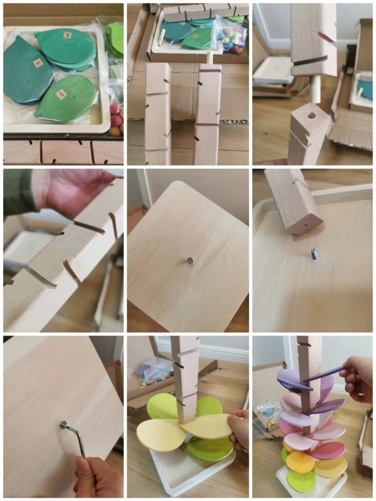 Montessori Wooden Ball Tracker