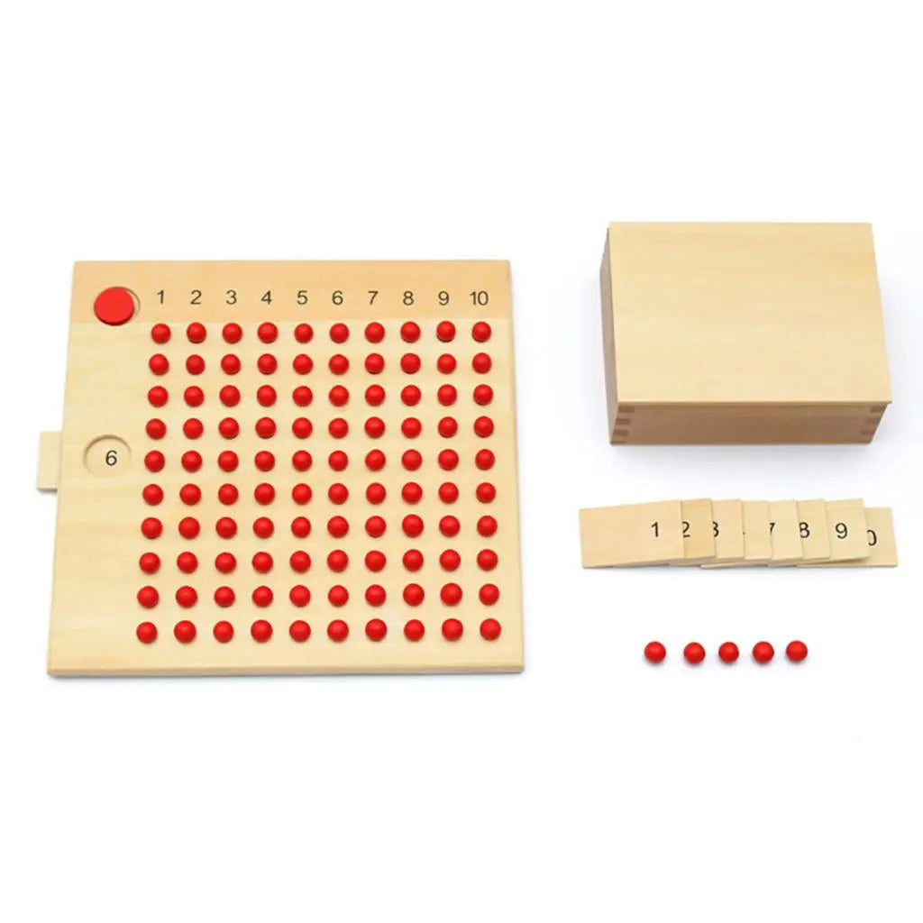 Montessori Mathematics Multiplication Beads Board