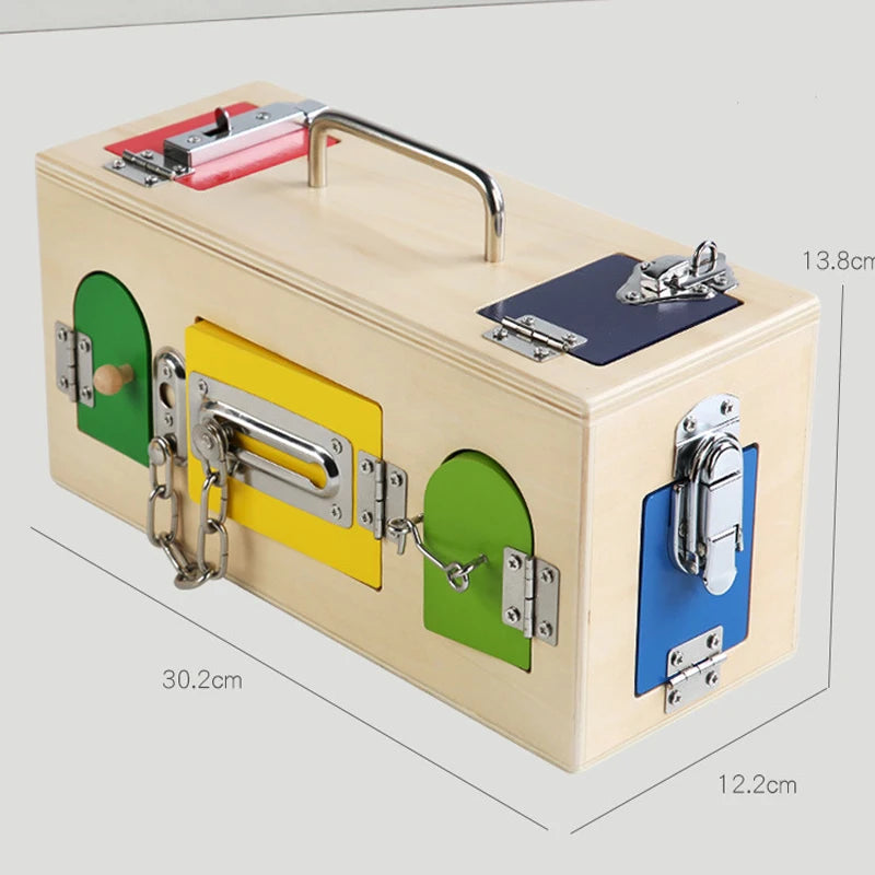 Montessori Practical Life Toy Lock Box