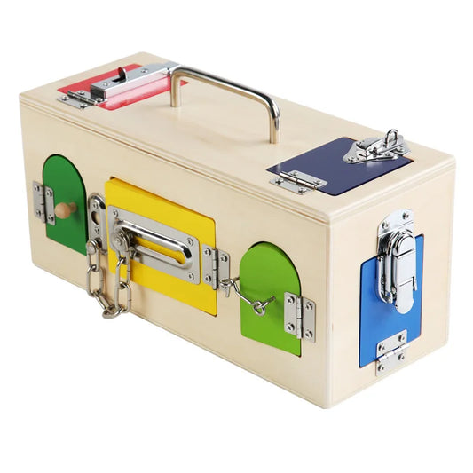 Montessori Practical Life Toy Lock Box