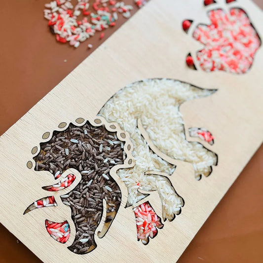 Montessori Wooden Sensory Tray