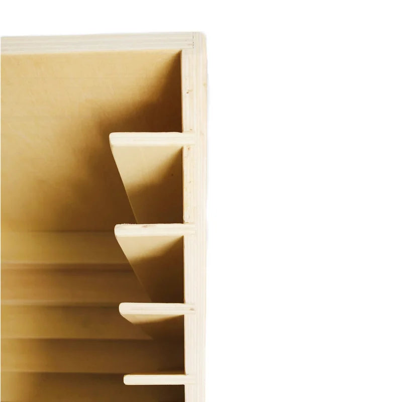 Montessori Wooden Dressing Frame Stand W/ 6 Compartments