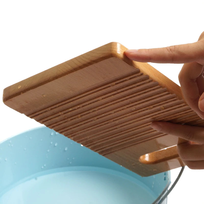 Montessori Practical Life Small Wood Washboard Laundry Activity